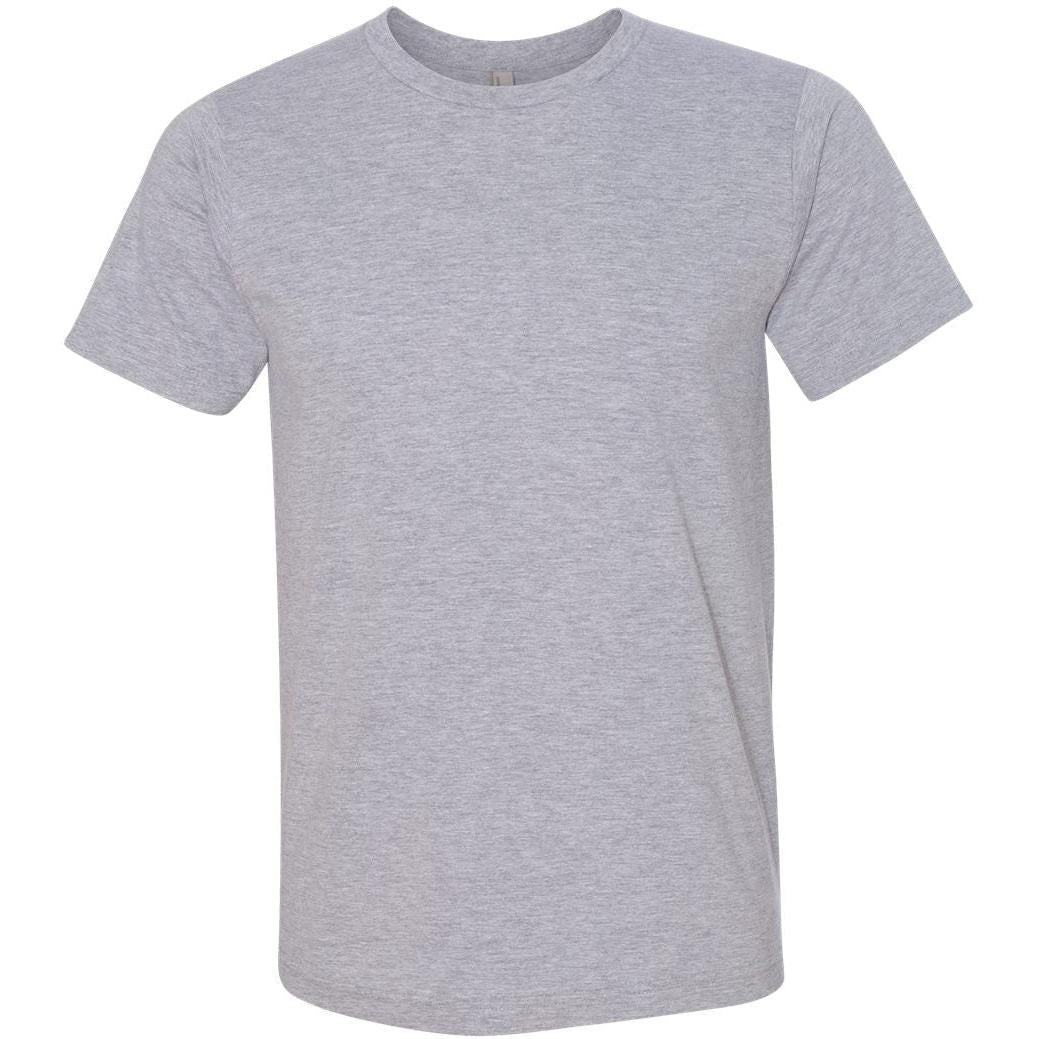 no-logo Bayside USA-Made Ringspun 50/50 Heather Unisex TShirt-Polos-Bayside-Heather Grey-S-Thread Logic