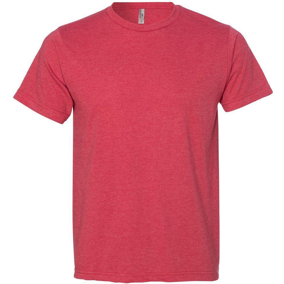 no-logo Bayside USA-Made Ringspun 50/50 Heather Unisex TShirt-Polos-Bayside-Heather Red-S-Thread Logic