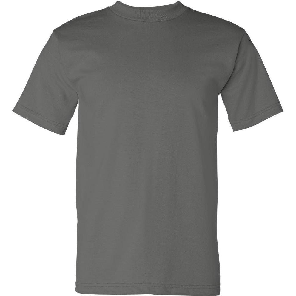 no-logo Bayside USA-Made Short Sleeve TShirt-Polos-Bayside-Charcoal-S-Thread Logic