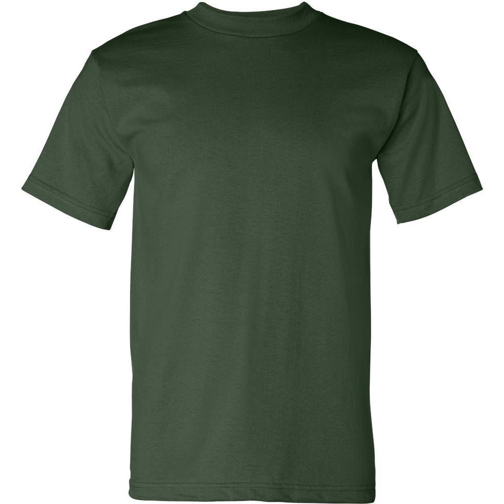 no-logo Bayside USA-Made Short Sleeve TShirt-Polos-Bayside-Forest Green-S-Thread Logic