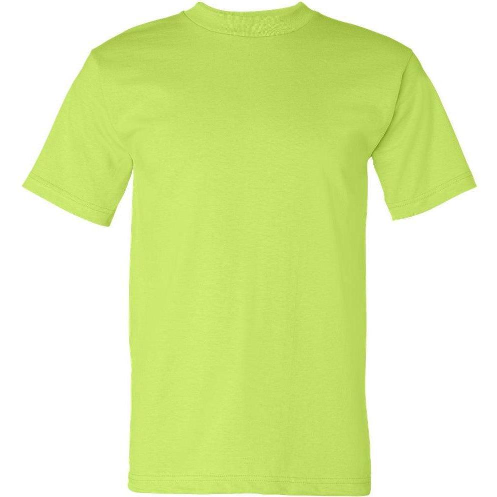 no-logo Bayside USA-Made Short Sleeve TShirt-Polos-Bayside-Lime Green-S-Thread Logic