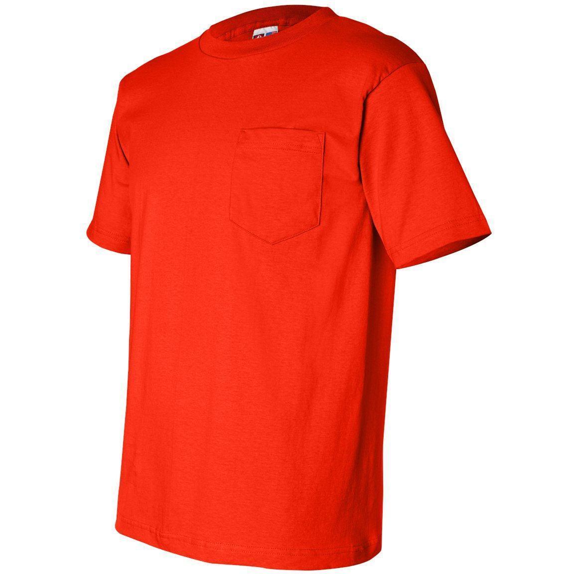 no-logo Bayside USA-Made Short Sleeve TShirt with a Pocket-Polos-Bayside-Thread Logic