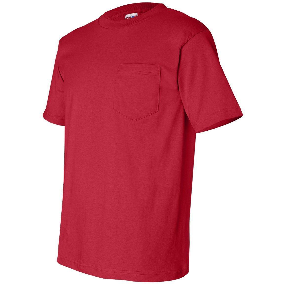no-logo Bayside USA-Made Short Sleeve TShirt with a Pocket-Polos-Bayside-Thread Logic