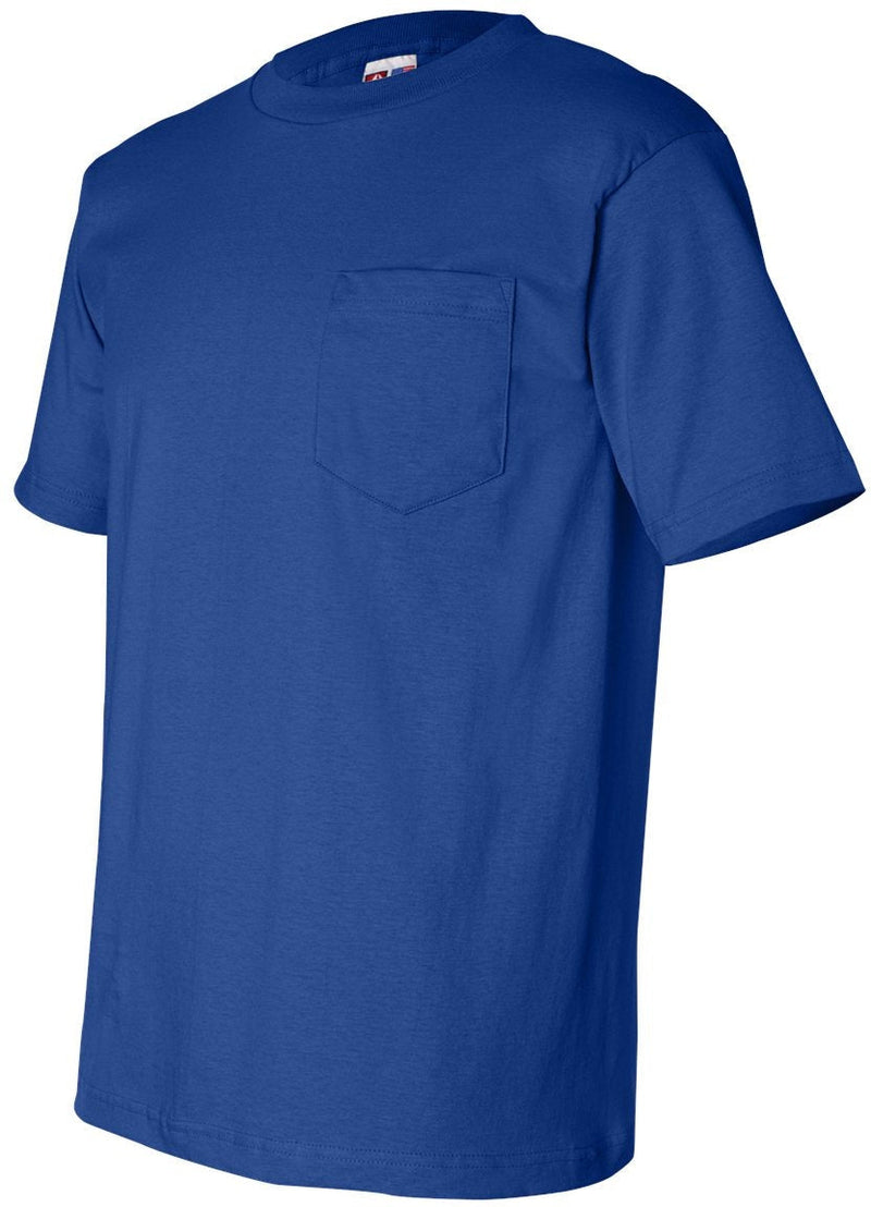 no-logo Bayside USA-Made Short Sleeve TShirt with a Pocket-Men's T Shirts-Bayside-Thread Logic