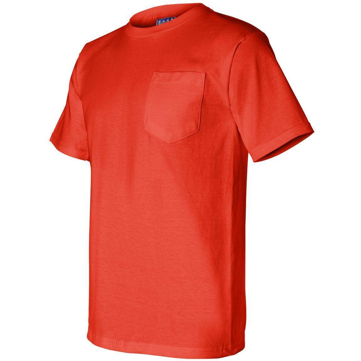 no-logo Bayside Union-Made Short Sleeve TShirt with a Pocket-Polos-Bayside-Thread Logic