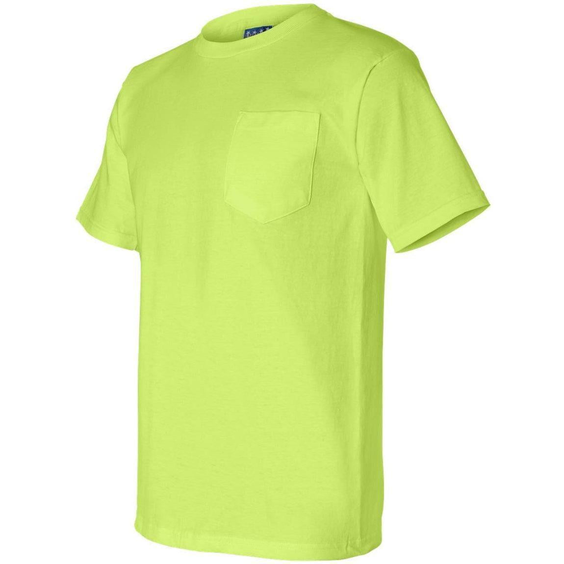 no-logo Bayside Union-Made Short Sleeve TShirt with a Pocket-Polos-Bayside-Thread Logic