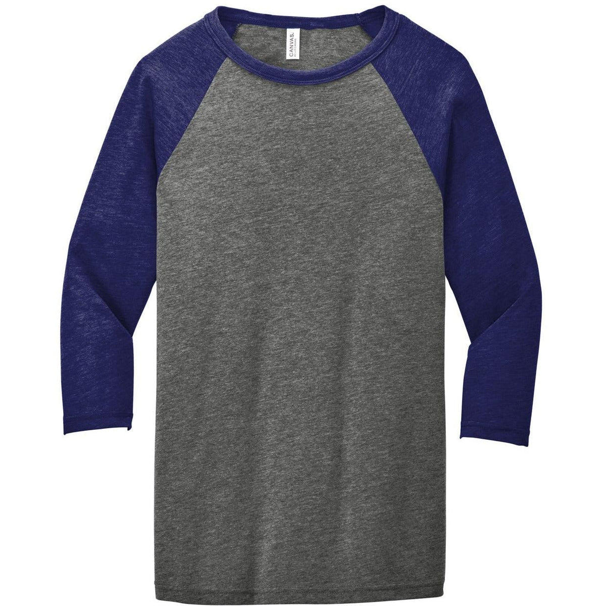no-logo Bella+Canvas 3/4-Sleeve Baseball Tee