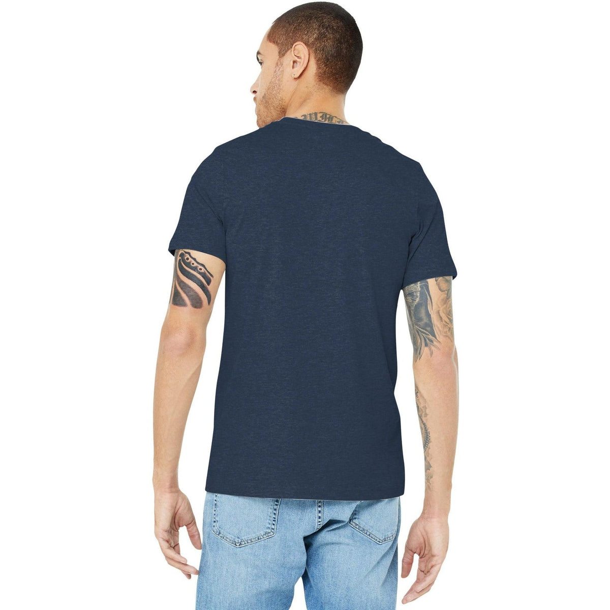 no-logo Bella+Canvas Heather CVC Short Sleeve Tee-Regular-Bella&Canvas-Thread Logic