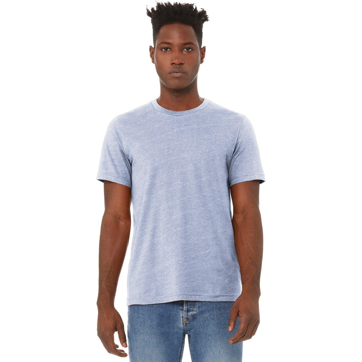 no-logo Bella+Canvas Heather CVC Short Sleeve Tee-Regular-Bella&Canvas-Thread Logic