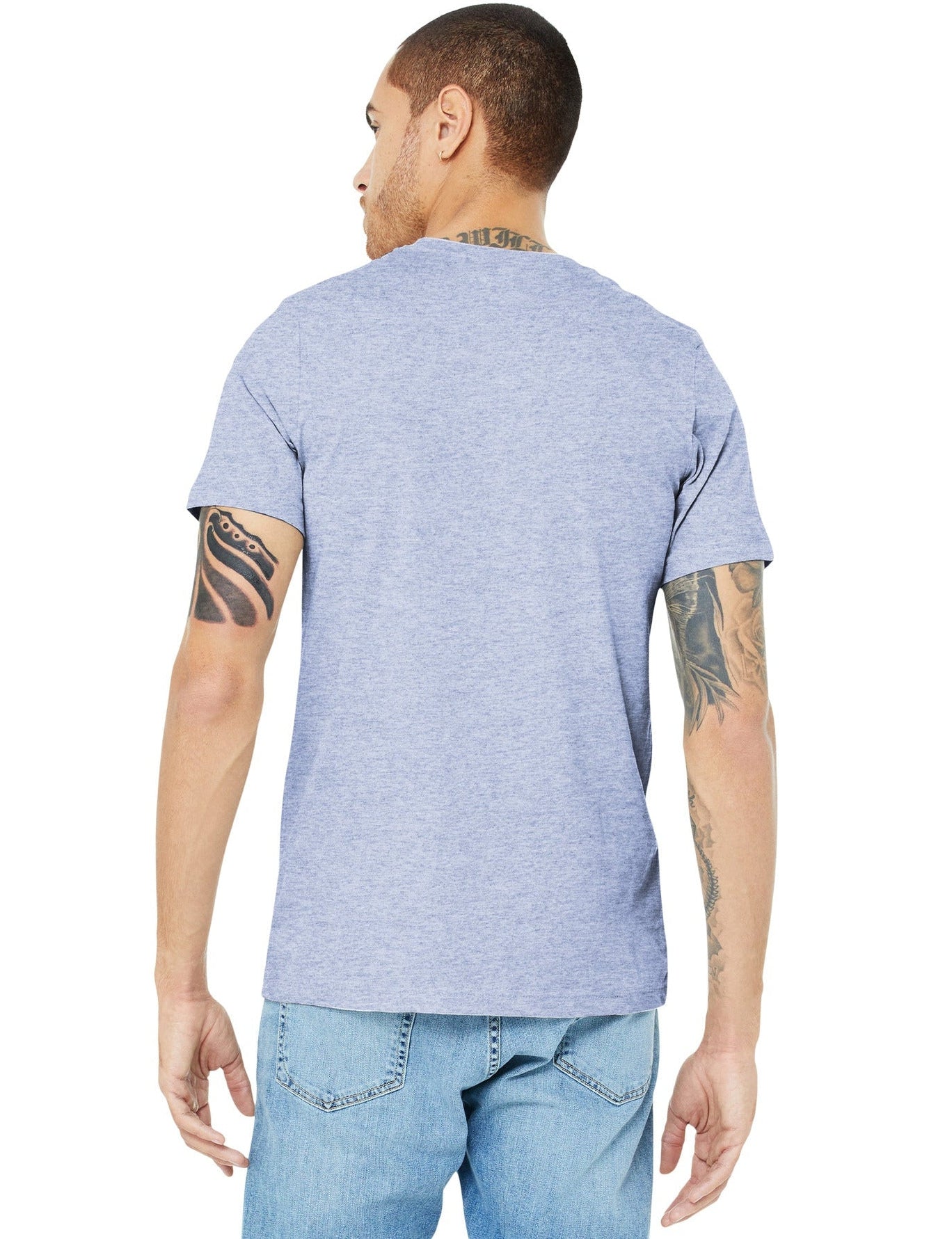 no-logo Bella+Canvas Heather CVC Short Sleeve Tee-Regular-Bella&Canvas-Thread Logic