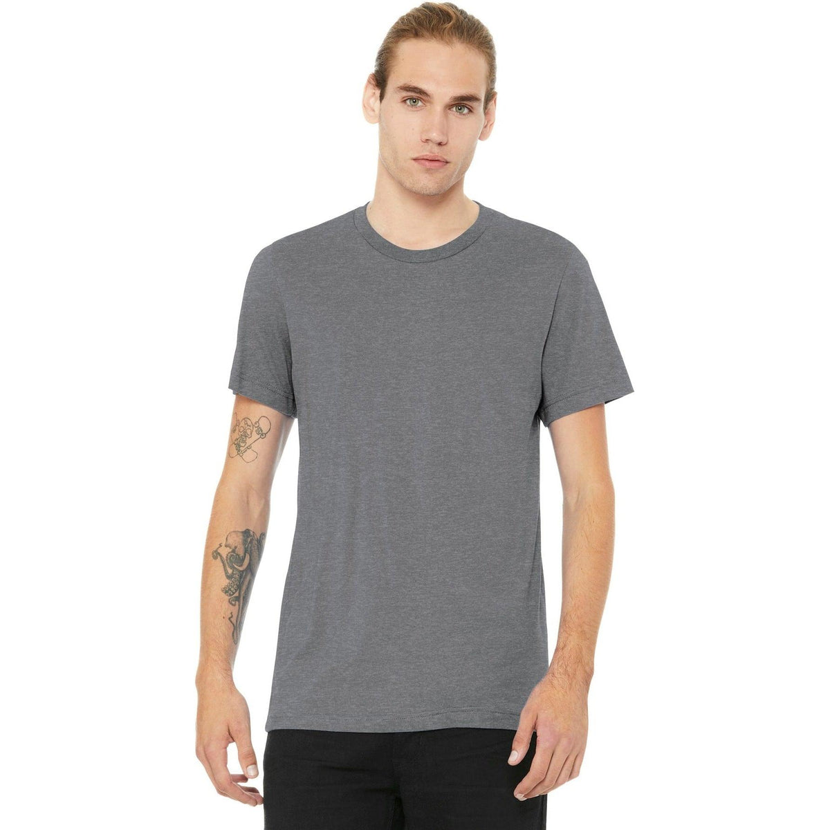no-logo Bella+Canvas Heather CVC Short Sleeve Tee-Regular-Bella&Canvas-Thread Logic