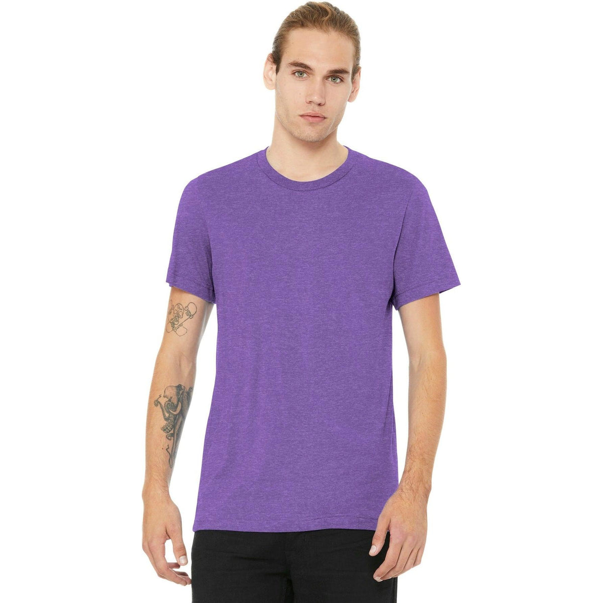 no-logo Bella+Canvas Heather CVC Short Sleeve Tee-Regular-Bella&Canvas-Thread Logic