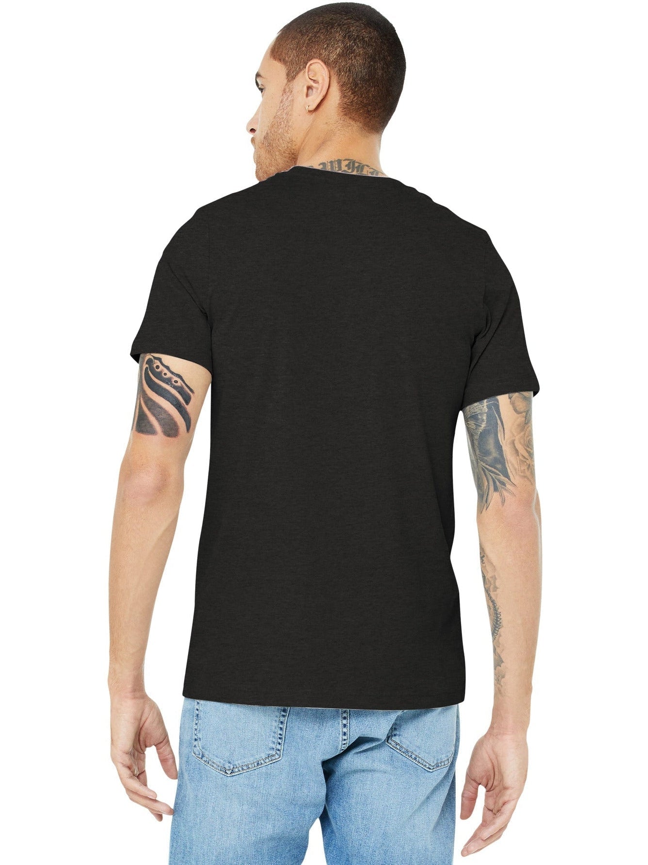 no-logo Bella+Canvas Heather CVC Short Sleeve Tee-Regular-Bella&Canvas-Thread Logic
