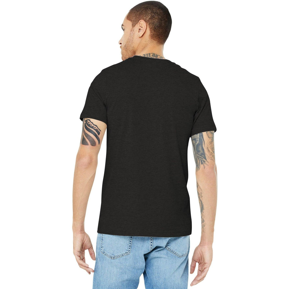 no-logo Bella+Canvas Heather CVC Short Sleeve Tee-Regular-Bella&Canvas-Thread Logic