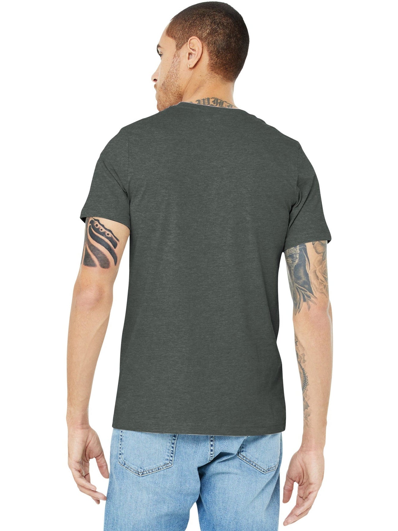 no-logo Bella+Canvas Heather CVC Short Sleeve Tee-Regular-Bella&Canvas-Thread Logic