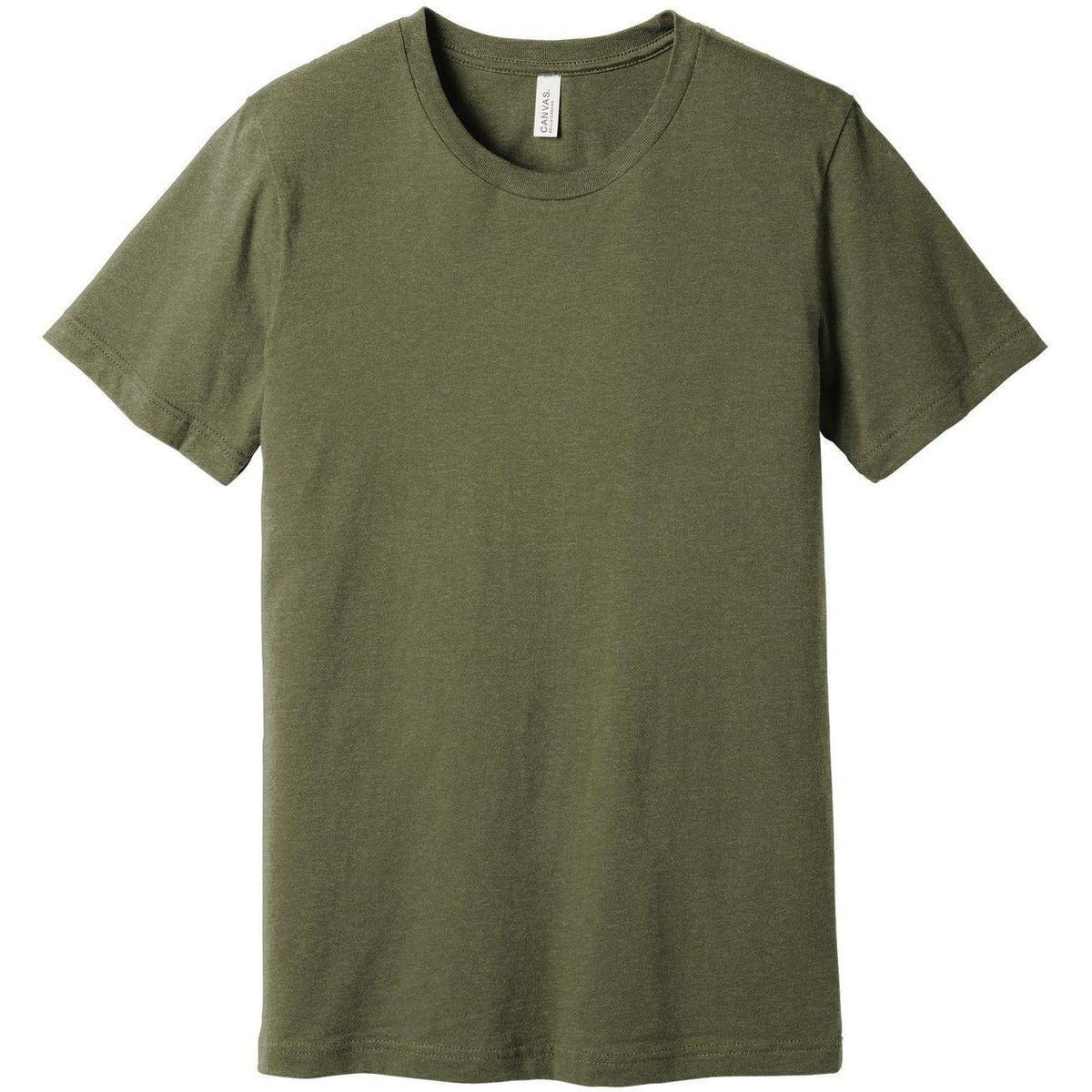 no-logo Bella+Canvas Heather CVC Short Sleeve Tee