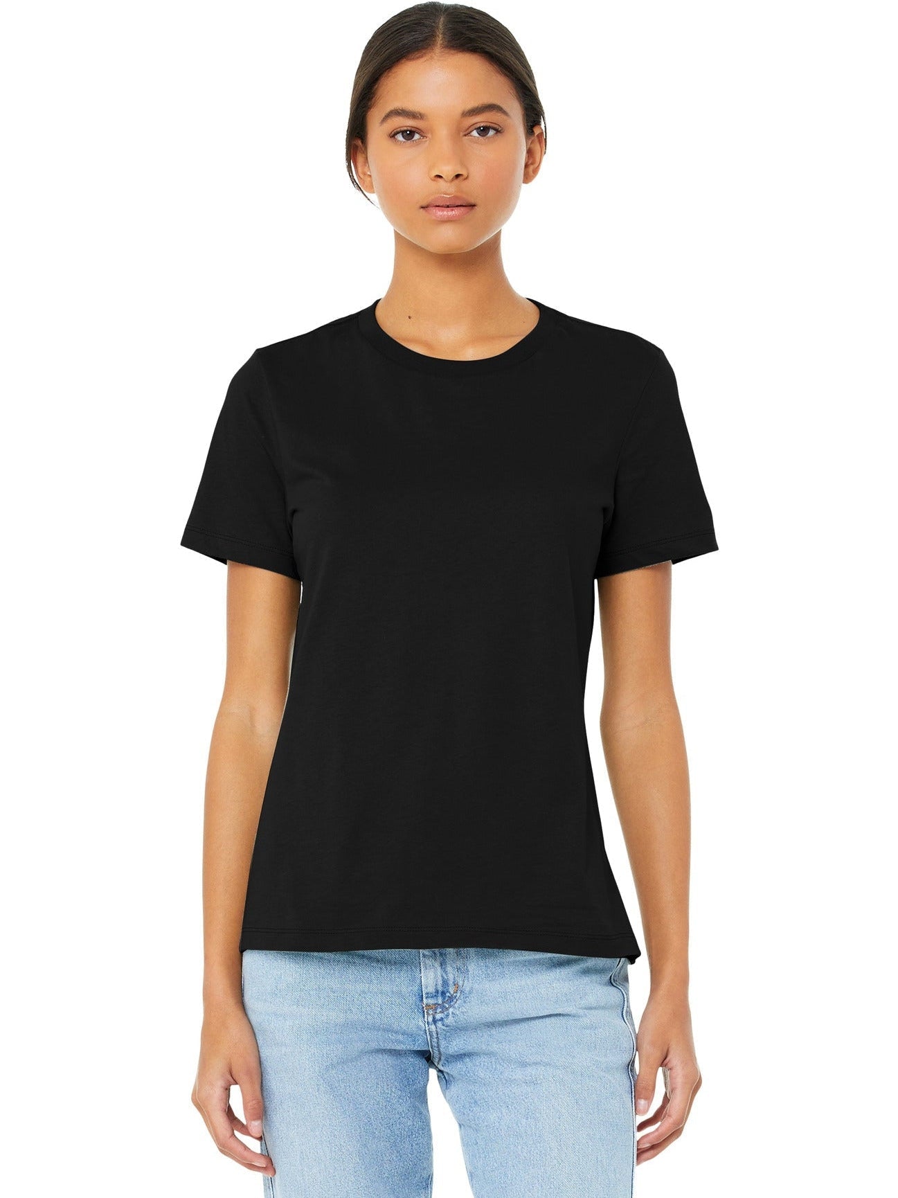 no-logo Bella+Canvas Ladies Relaxed Jersey Short Sleeve Tee-Regular-Bella&Canvas-Thread Logic