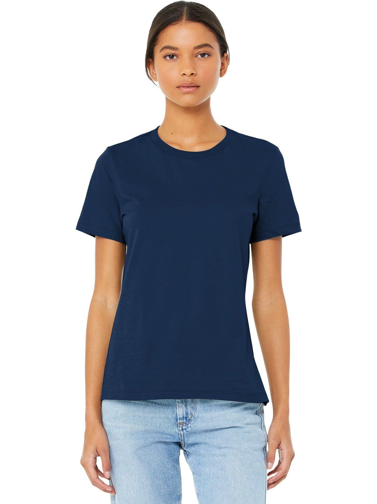 no-logo Bella+Canvas Ladies Relaxed Jersey Short Sleeve Tee-Regular-Bella&Canvas-Thread Logic
