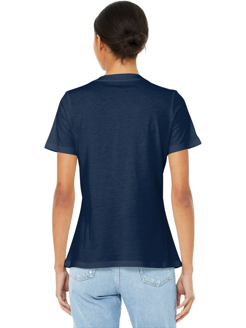 no-logo Bella+Canvas Ladies Relaxed Jersey Short Sleeve V-Neck Tee-Regular-Bella&Canvas-Thread Logic