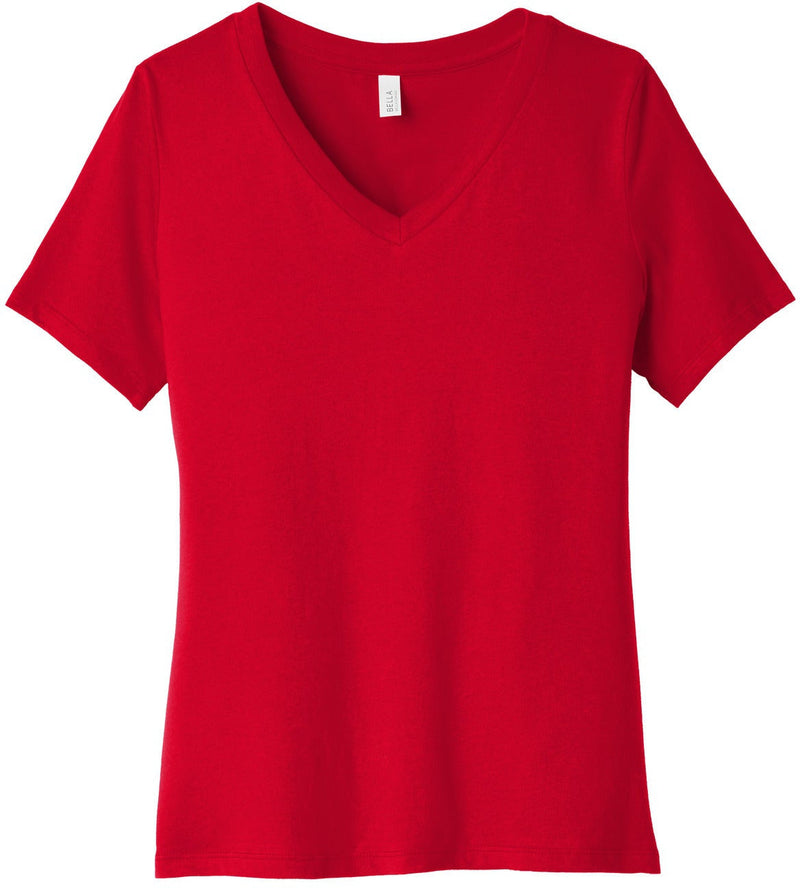 Bella+Canvas Ladies Relaxed Jersey Short Sleeve V-Neck Tee