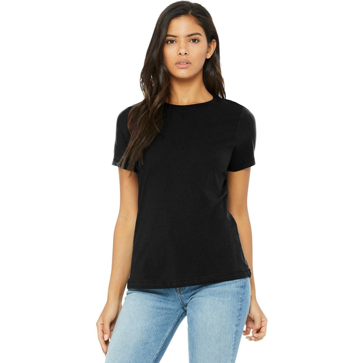 no-logo Bella+Canvas Ladies Relaxed Triblend Tee-Regular-Bella&Canvas-Thread Logic