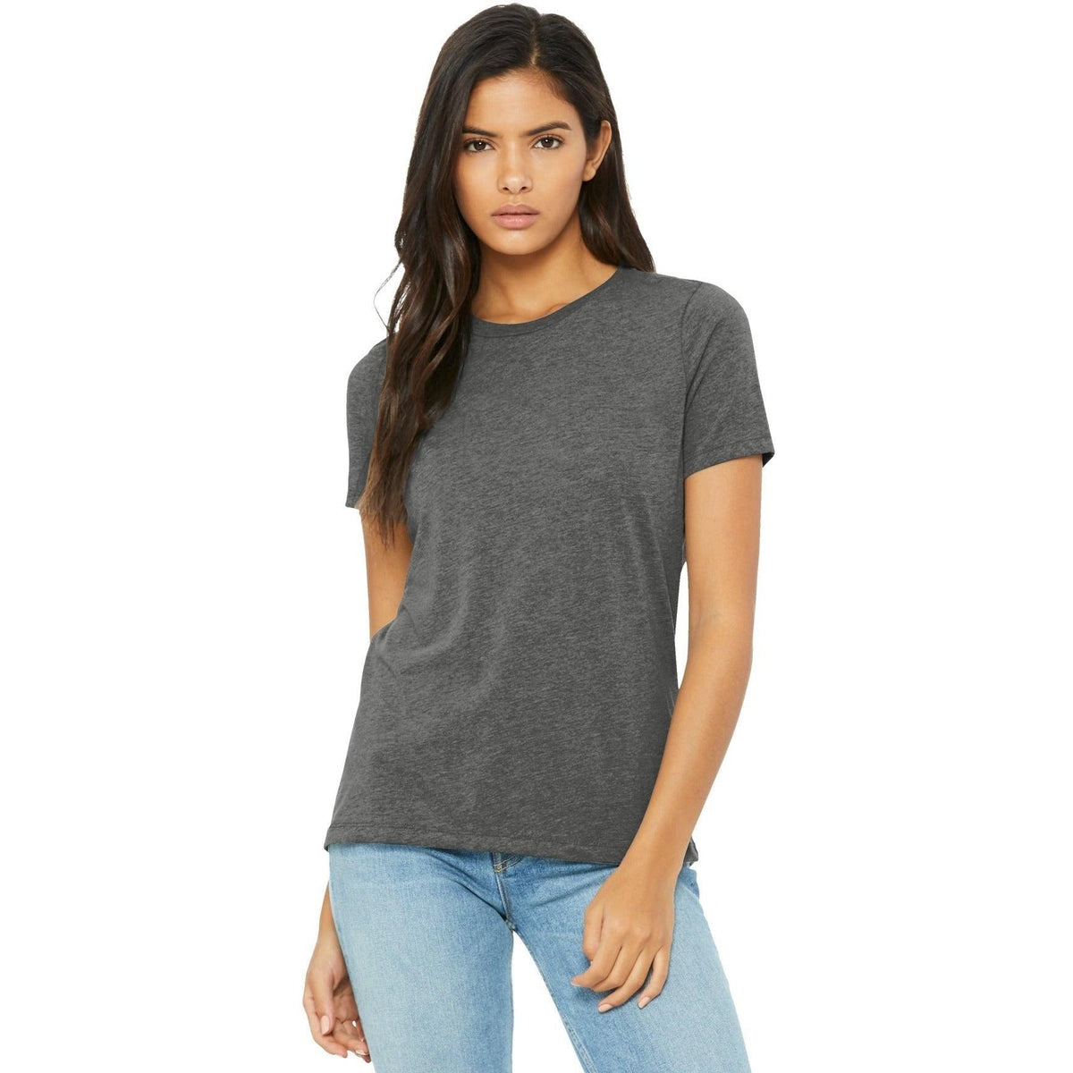 no-logo Bella+Canvas Ladies Relaxed Triblend Tee-Regular-Bella&Canvas-Thread Logic