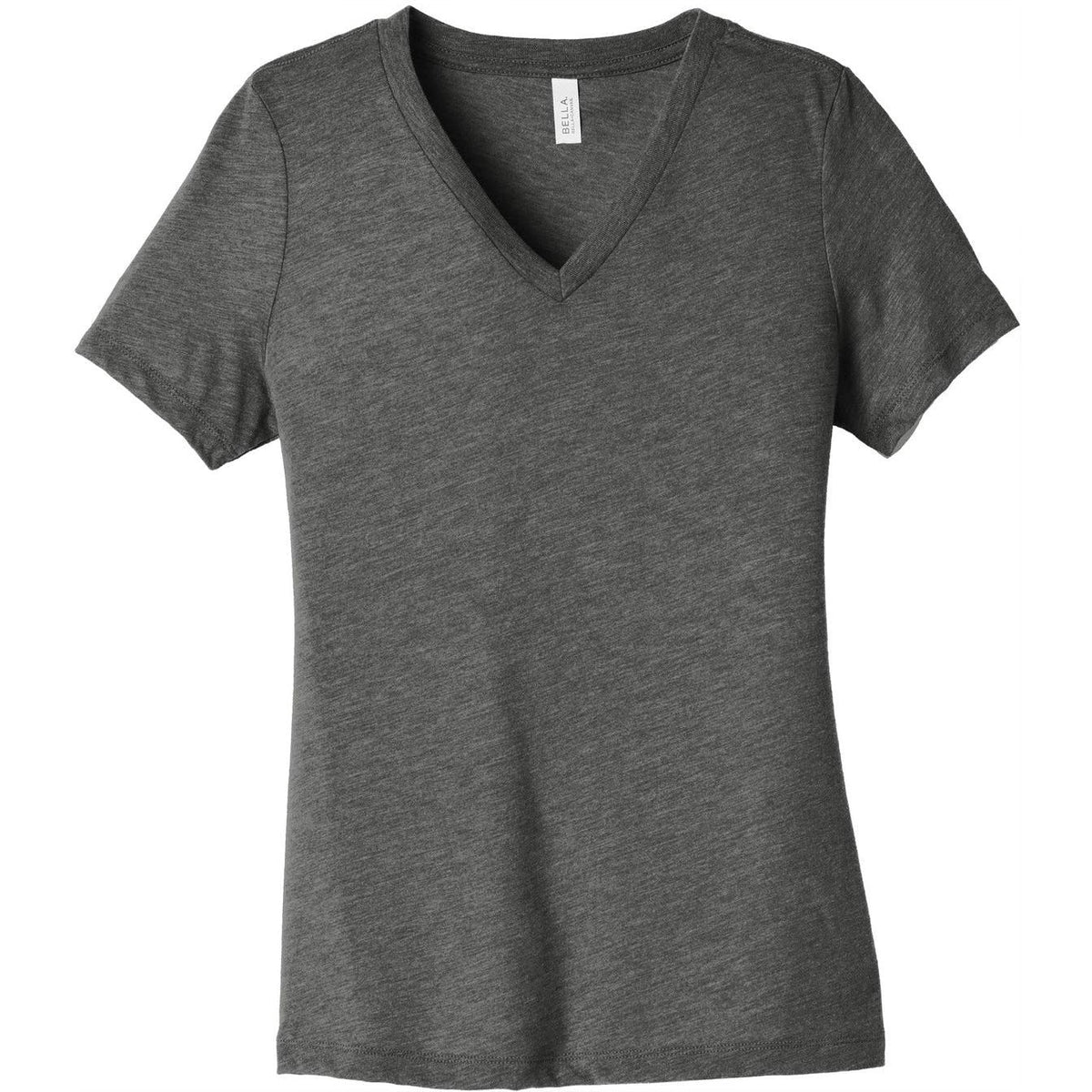 no-logo Bella+Canvas Ladies Relaxed Triblend V-Neck Tee
