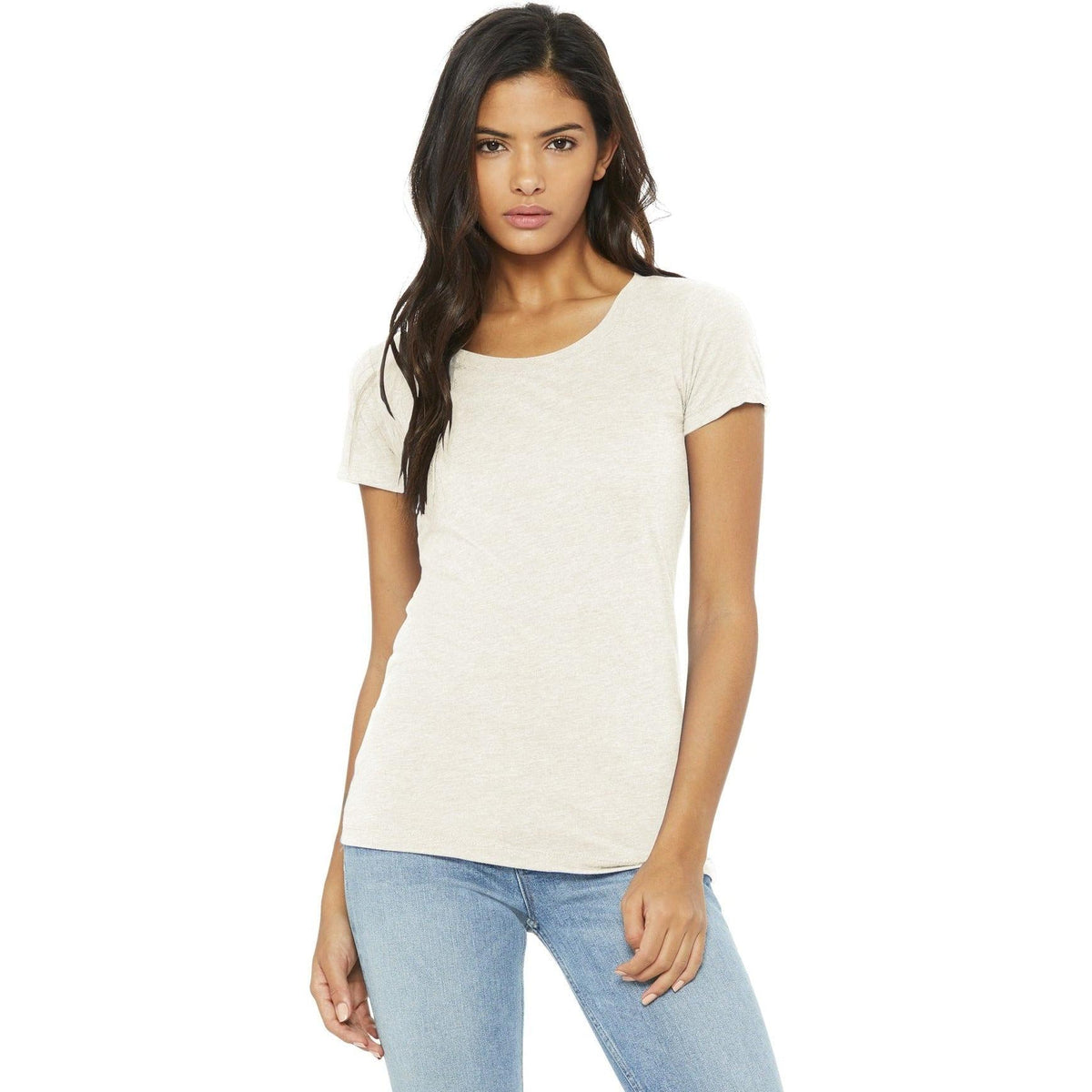 no-logo Bella+Canvas Ladies Triblend Short Sleeve Tee-Regular-Bella&Canvas-Thread Logic