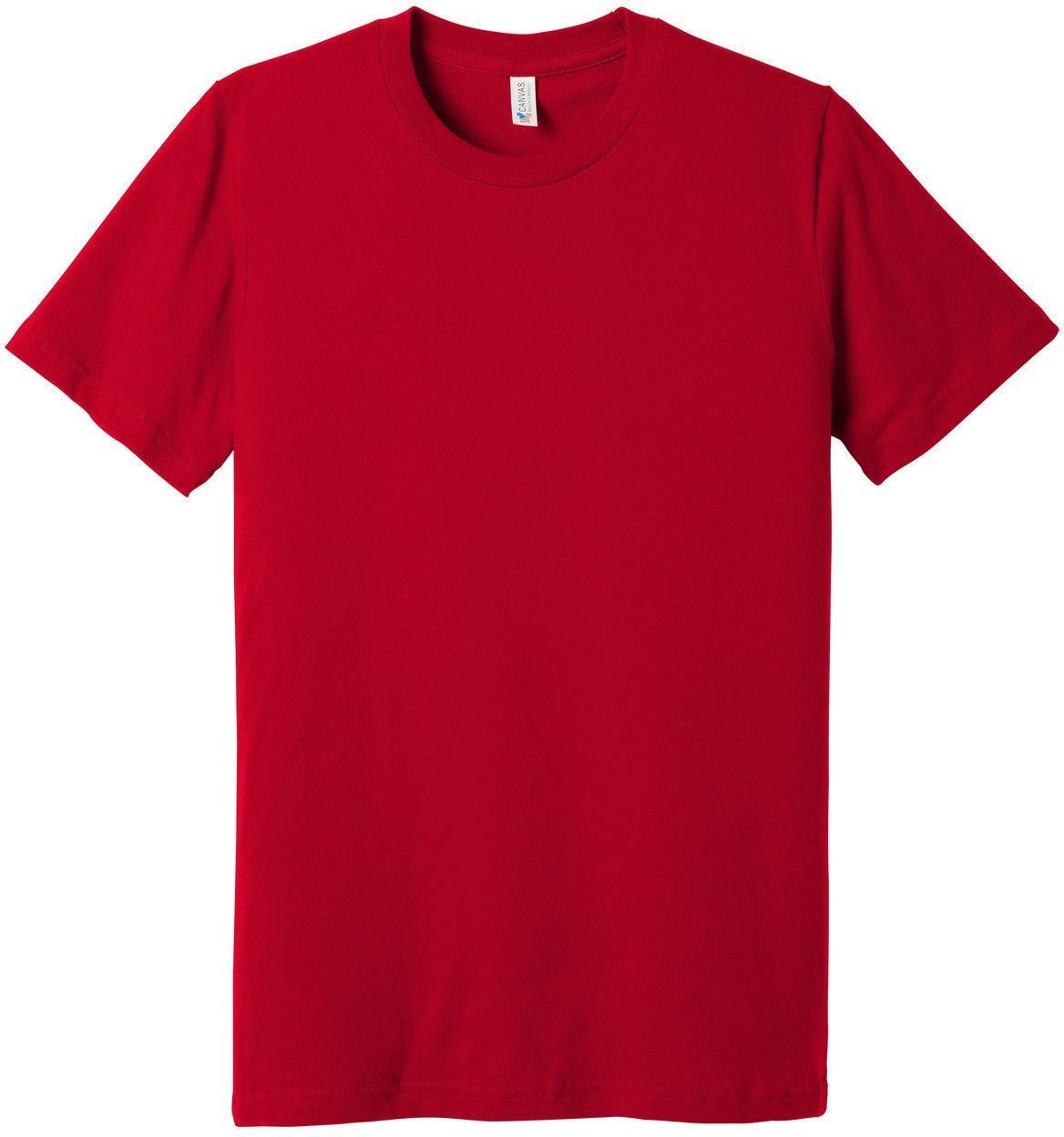 No-Logo CLOSEOUT - Bella+Canvas Made In The USA Jersey Short Sleeve Tee-Polos-Bella&Canvas-Red-S-Thread Logic