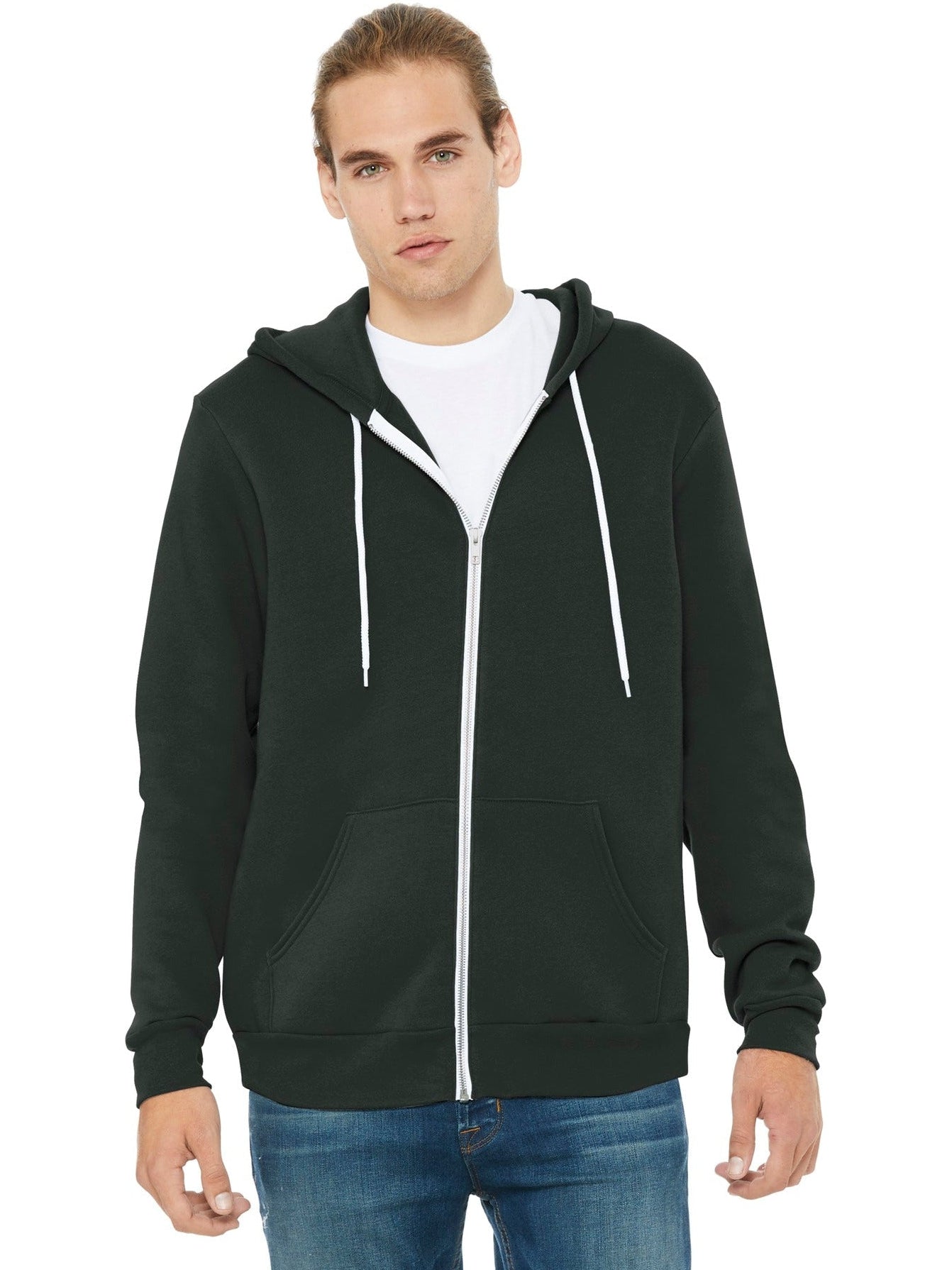 no-logo Bella+Canvas Sponge Fleece Full-Zip Hoodie-Regular-Bella&Canvas-Thread Logic