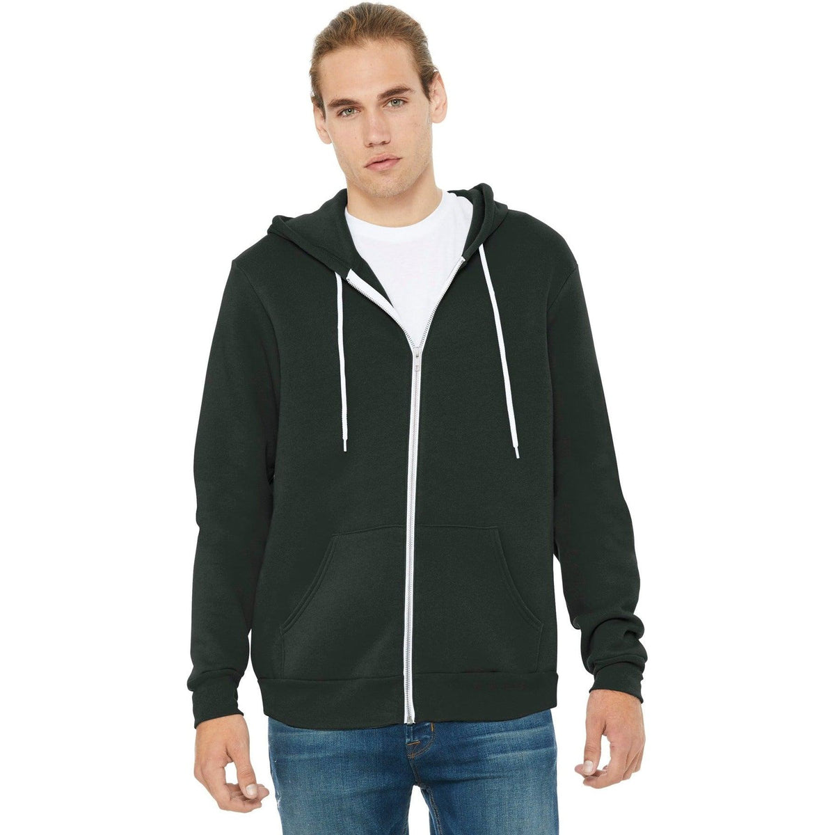 no-logo Bella+Canvas Sponge Fleece Full-Zip Hoodie-Regular-Bella&Canvas-Thread Logic