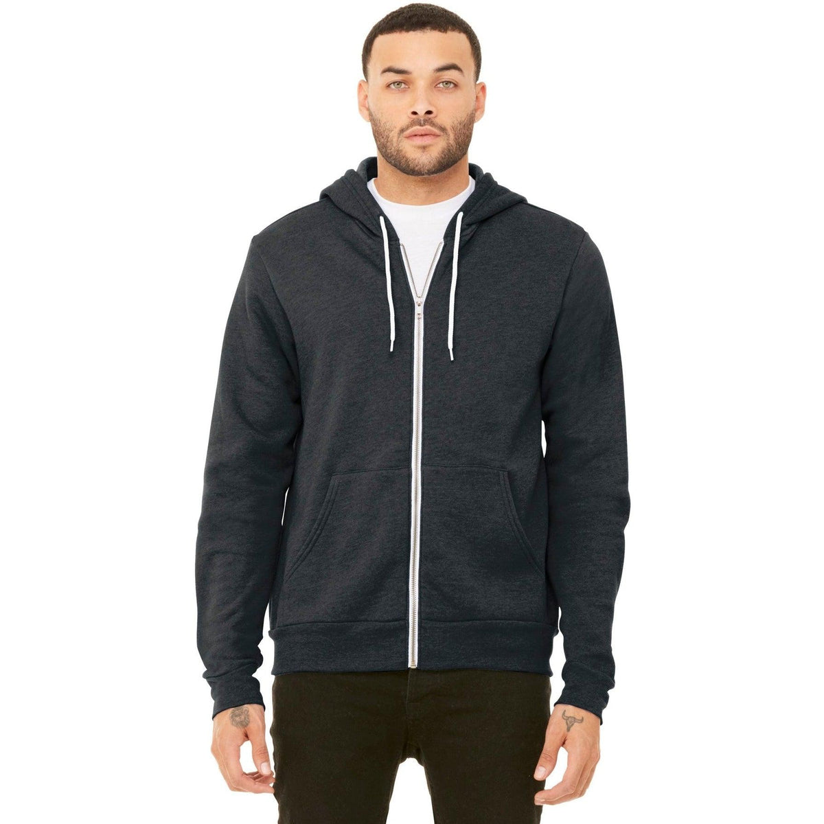 no-logo Bella+Canvas Sponge Fleece Full-Zip Hoodie-Regular-Bella&Canvas-Thread Logic