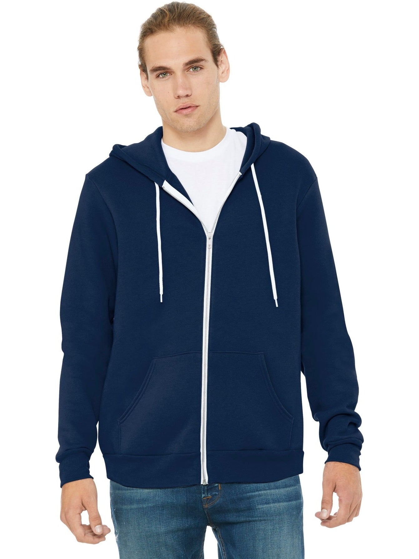 no-logo Bella+Canvas Sponge Fleece Full-Zip Hoodie-Regular-Bella&Canvas-Thread Logic