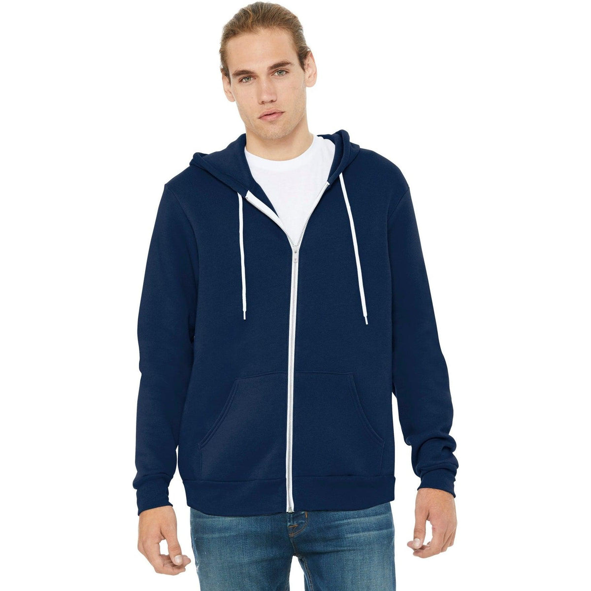 no-logo Bella+Canvas Sponge Fleece Full-Zip Hoodie-Regular-Bella&Canvas-Thread Logic