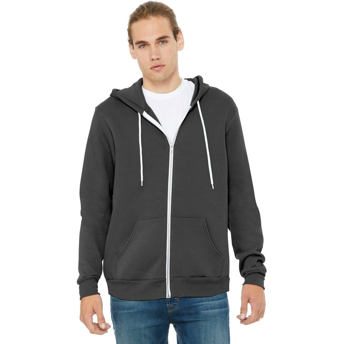 no-logo Bella+Canvas Sponge Fleece Full-Zip Hoodie-Regular-Bella&Canvas-Thread Logic