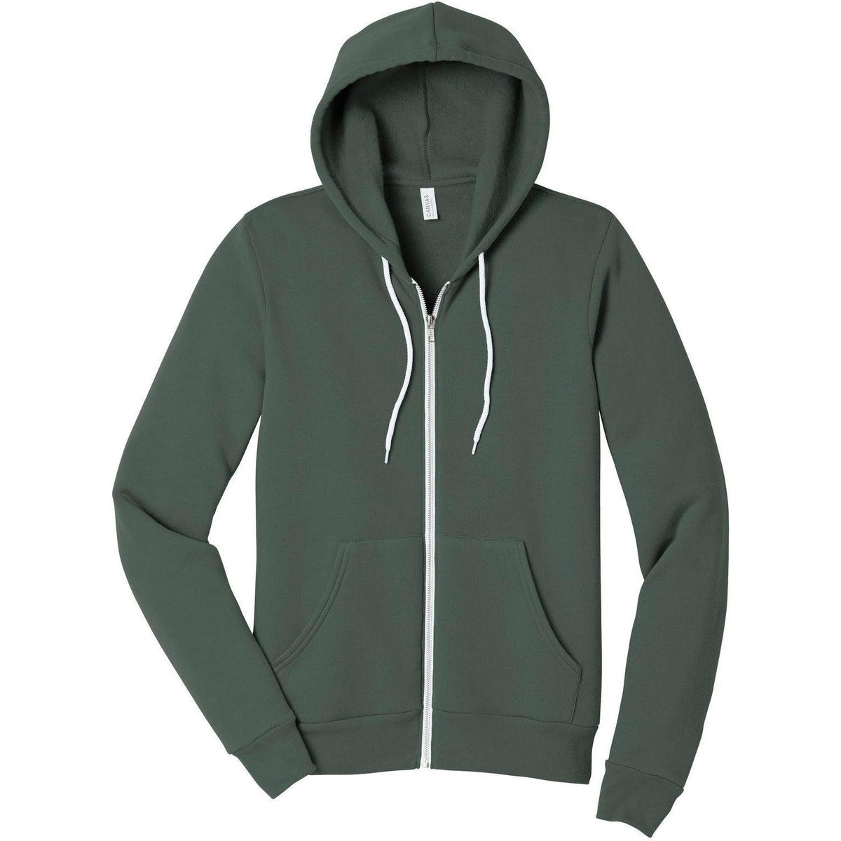 no-logo Bella+Canvas Sponge Fleece Full-Zip Hoodie