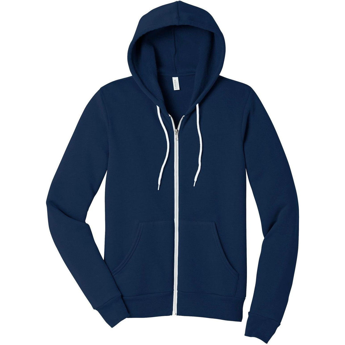 no-logo Bella+Canvas Sponge Fleece Full-Zip Hoodie