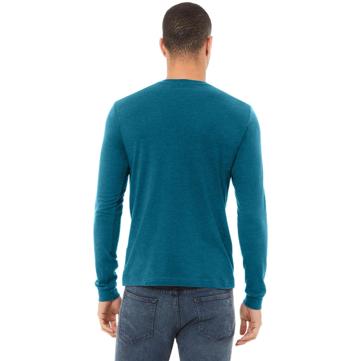no-logo Bella+Canvas Unisex Heather CVC Long Sleeve Tee-Regular-Bella&Canvas-Thread Logic