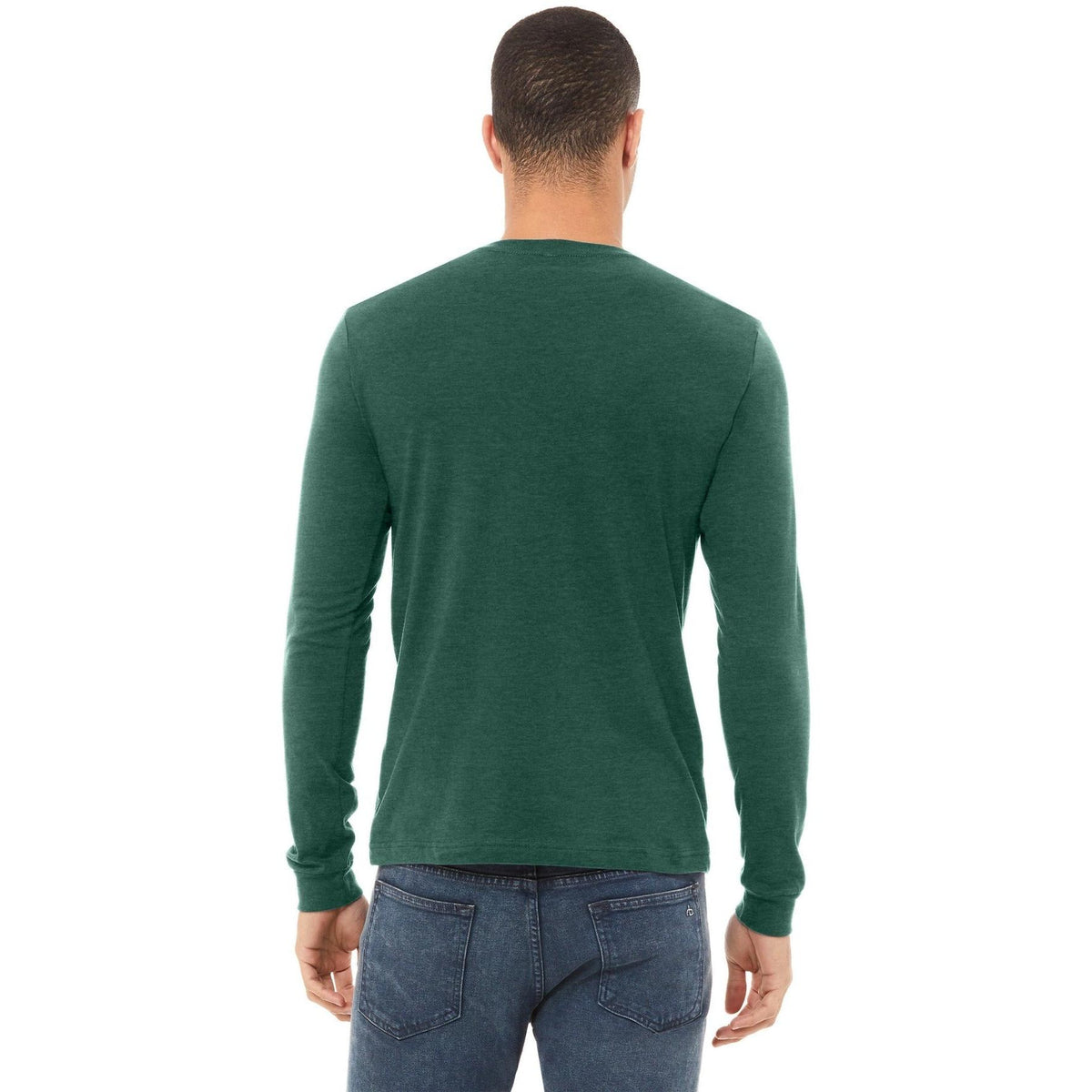 no-logo Bella+Canvas Unisex Heather CVC Long Sleeve Tee-Regular-Bella&Canvas-Thread Logic