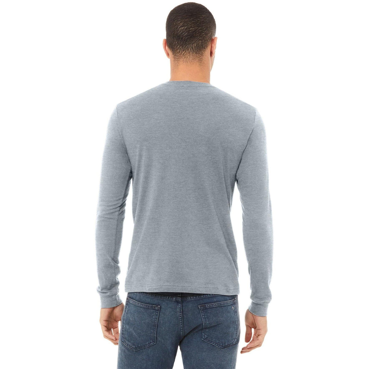 no-logo Bella+Canvas Unisex Heather CVC Long Sleeve Tee-Regular-Bella&Canvas-Thread Logic