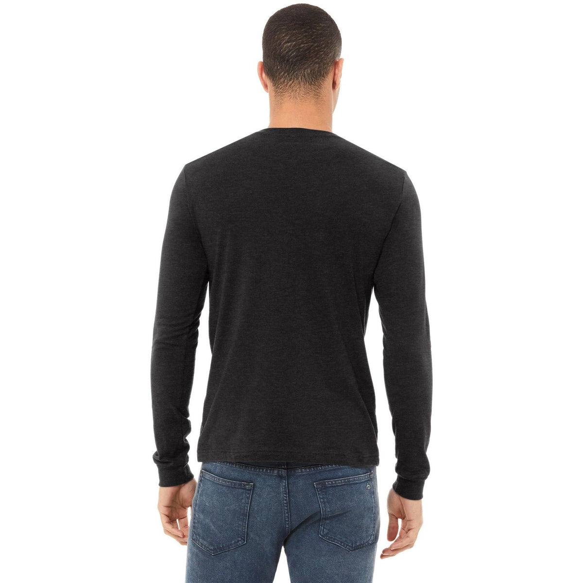 no-logo Bella+Canvas Unisex Heather CVC Long Sleeve Tee-Regular-Bella&Canvas-Thread Logic