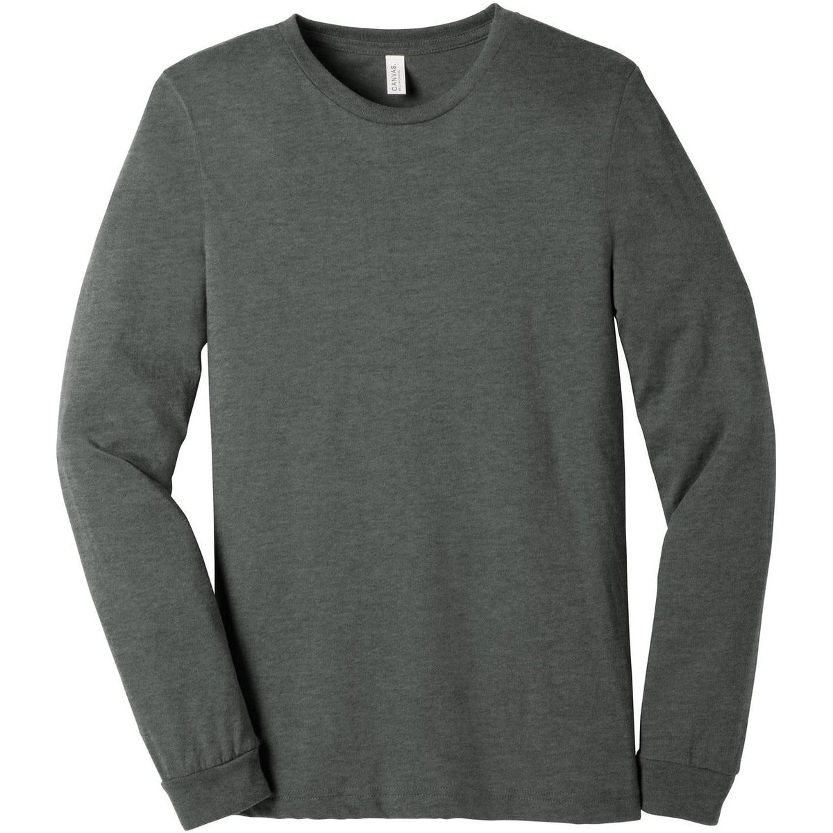 no-logo Bella+Canvas Unisex Heather CVC Long Sleeve Tee