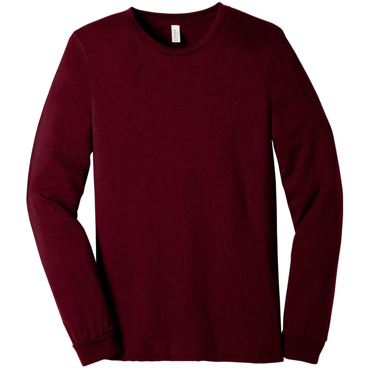 no-logo Bella+Canvas Unisex Heather CVC Long Sleeve Tee
