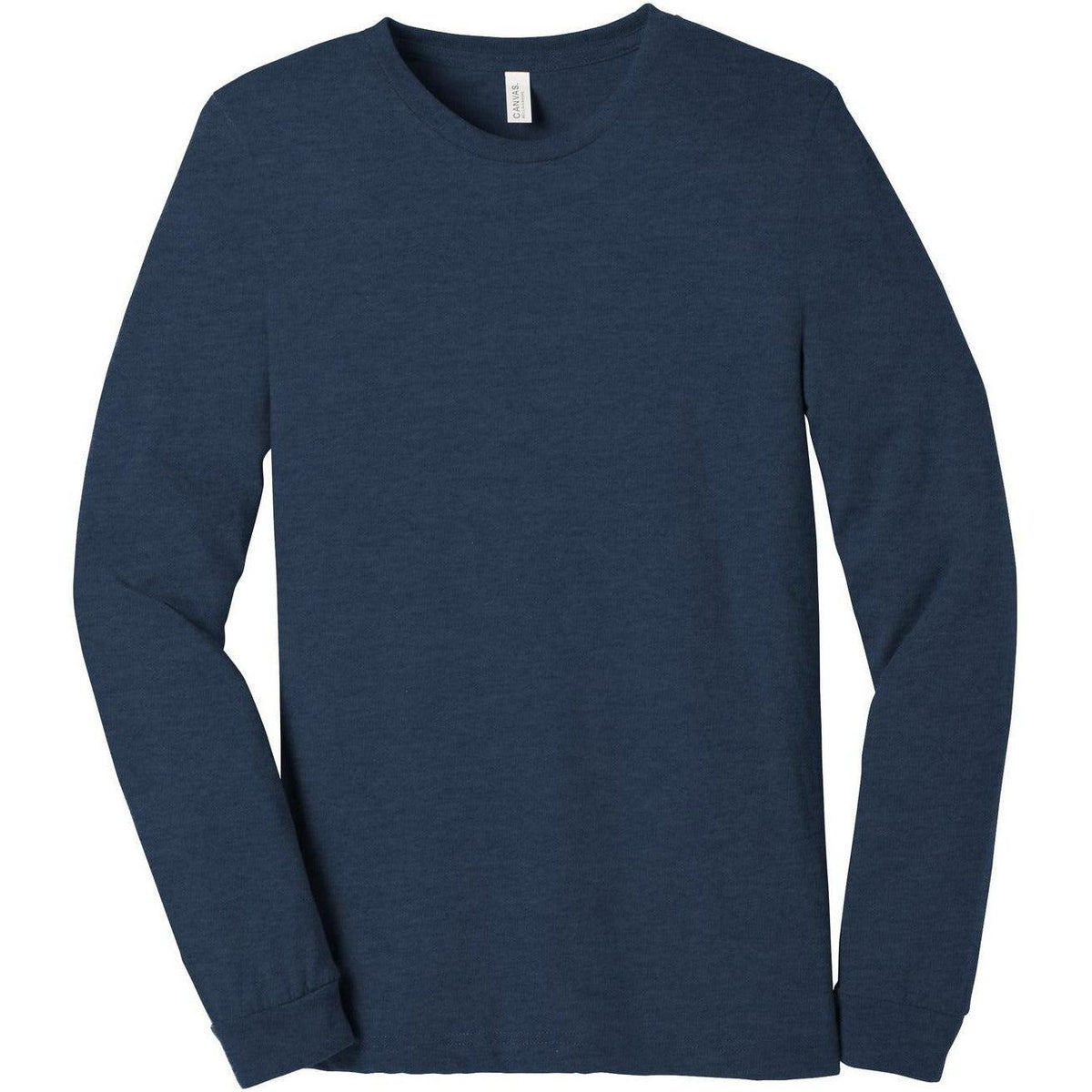 no-logo Bella+Canvas Unisex Heather CVC Long Sleeve Tee