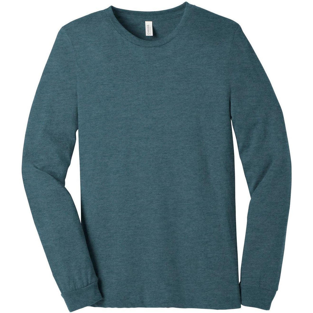 no-logo Bella+Canvas Unisex Heather CVC Long Sleeve Tee