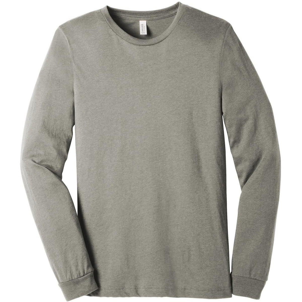 no-logo Bella+Canvas Unisex Heather CVC Long Sleeve Tee