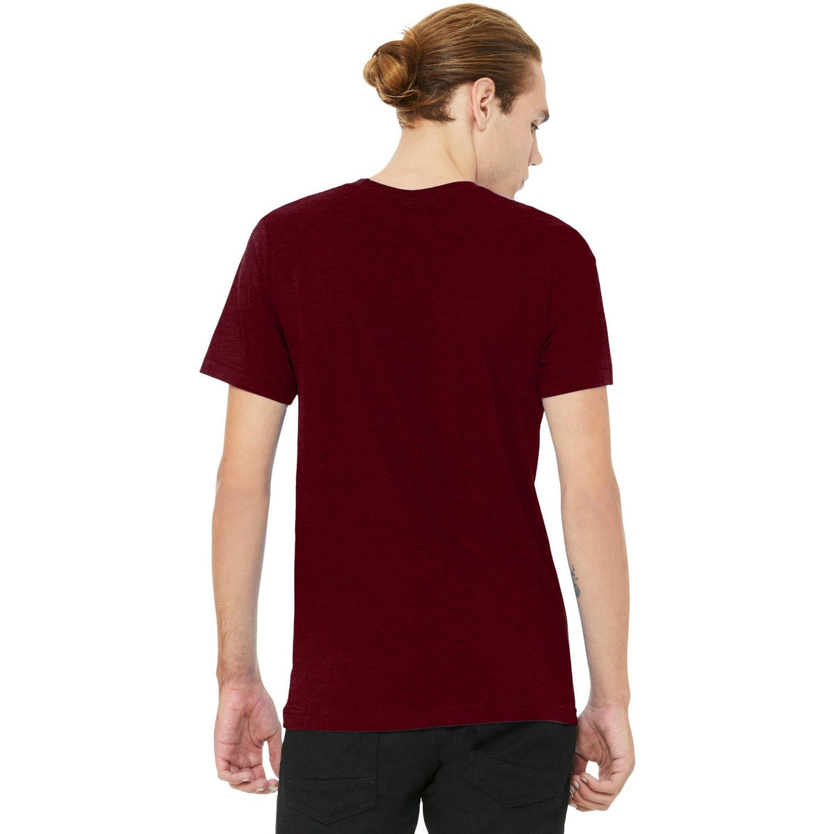 no-logo Bella+Canvas Unisex Heather CVC V-Neck Tee-Regular-Bella&Canvas-Thread Logic
