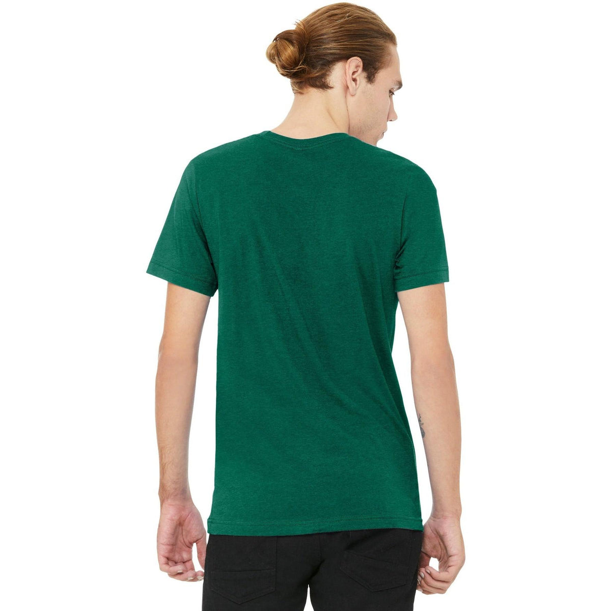 no-logo Bella+Canvas Unisex Heather CVC V-Neck Tee-Regular-Bella&Canvas-Thread Logic