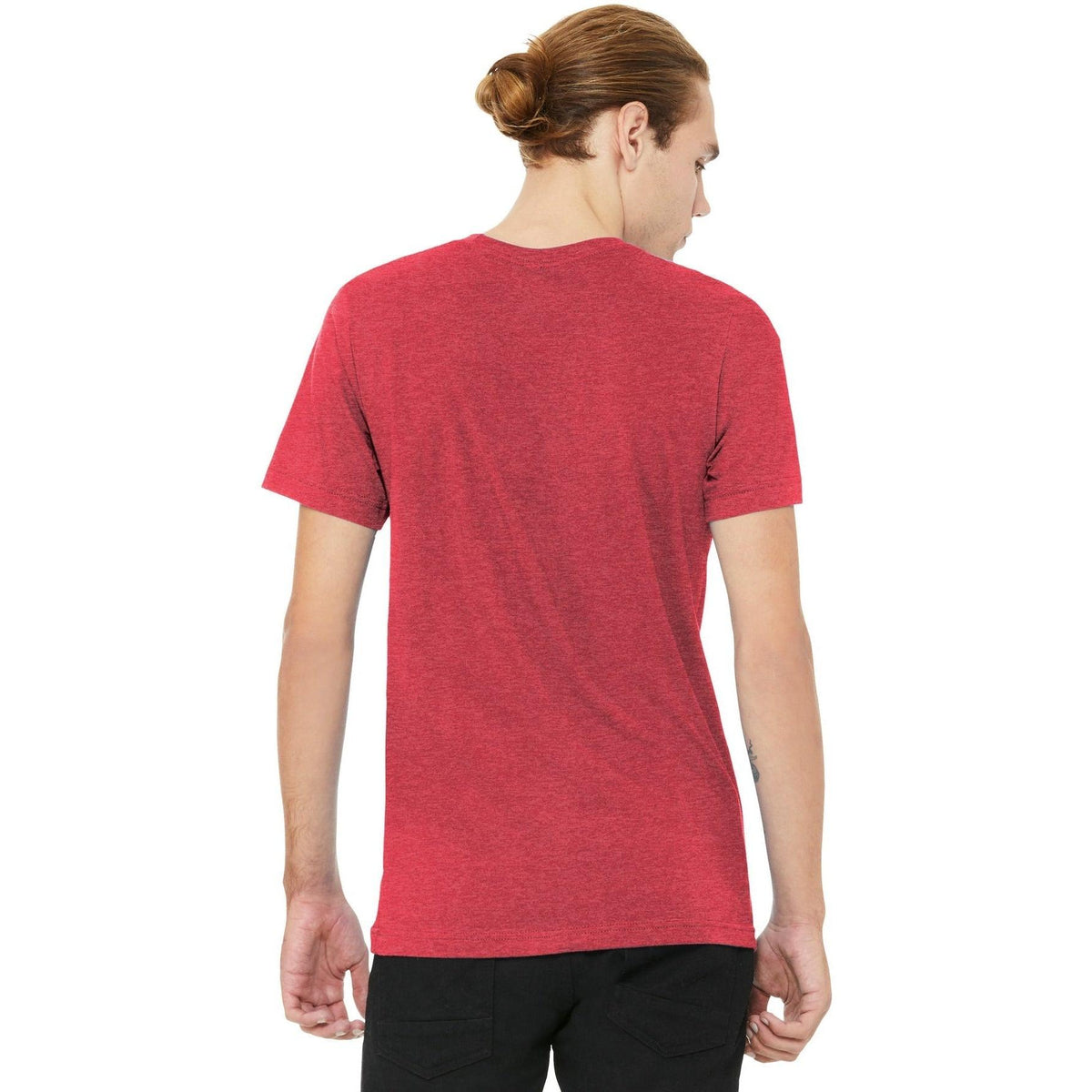 no-logo Bella+Canvas Unisex Heather CVC V-Neck Tee-Regular-Bella&Canvas-Thread Logic