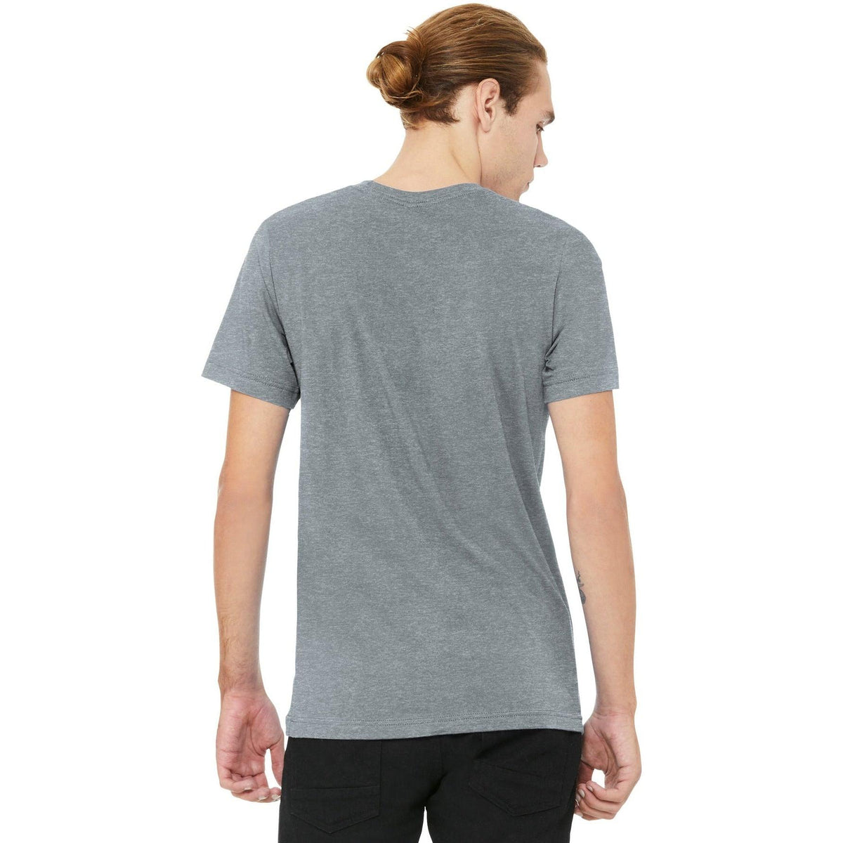 no-logo Bella+Canvas Unisex Heather CVC V-Neck Tee-Regular-Bella&Canvas-Thread Logic